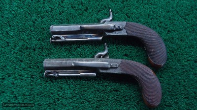 CASED PAIR OF TIPPING 48 CALIBER PERCUSSION BELT PISTOLS - Image 2 of 20
