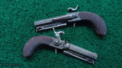 CASED PAIR OF TIPPING 48 CALIBER PERCUSSION BELT PISTOLS - Image 6 of 20