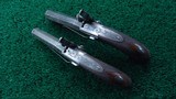 CASED PAIR OF TIPPING 48 CALIBER PERCUSSION BELT PISTOLS - 5 of 20