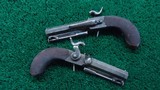 CASED PAIR OF TIPPING 48 CALIBER PERCUSSION BELT PISTOLS - 6 of 20