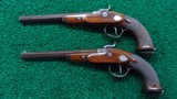 *Sale Pending* - CASED PAIR OF DELUXE PERCUSSION PISTOLS BY FRANZ ULRICH - 2 of 25
