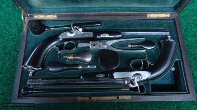 CASED PAIR OF VERNEY PERCUSSION TARGET PISTOLS - Image 14 of 17