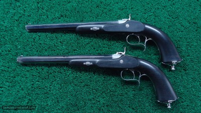 CASED PAIR OF VERNEY PERCUSSION TARGET PISTOLS - Image 2 of 17