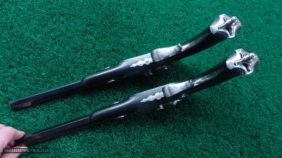 CASED PAIR OF VERNEY PERCUSSION TARGET PISTOLS - Image 3 of 17