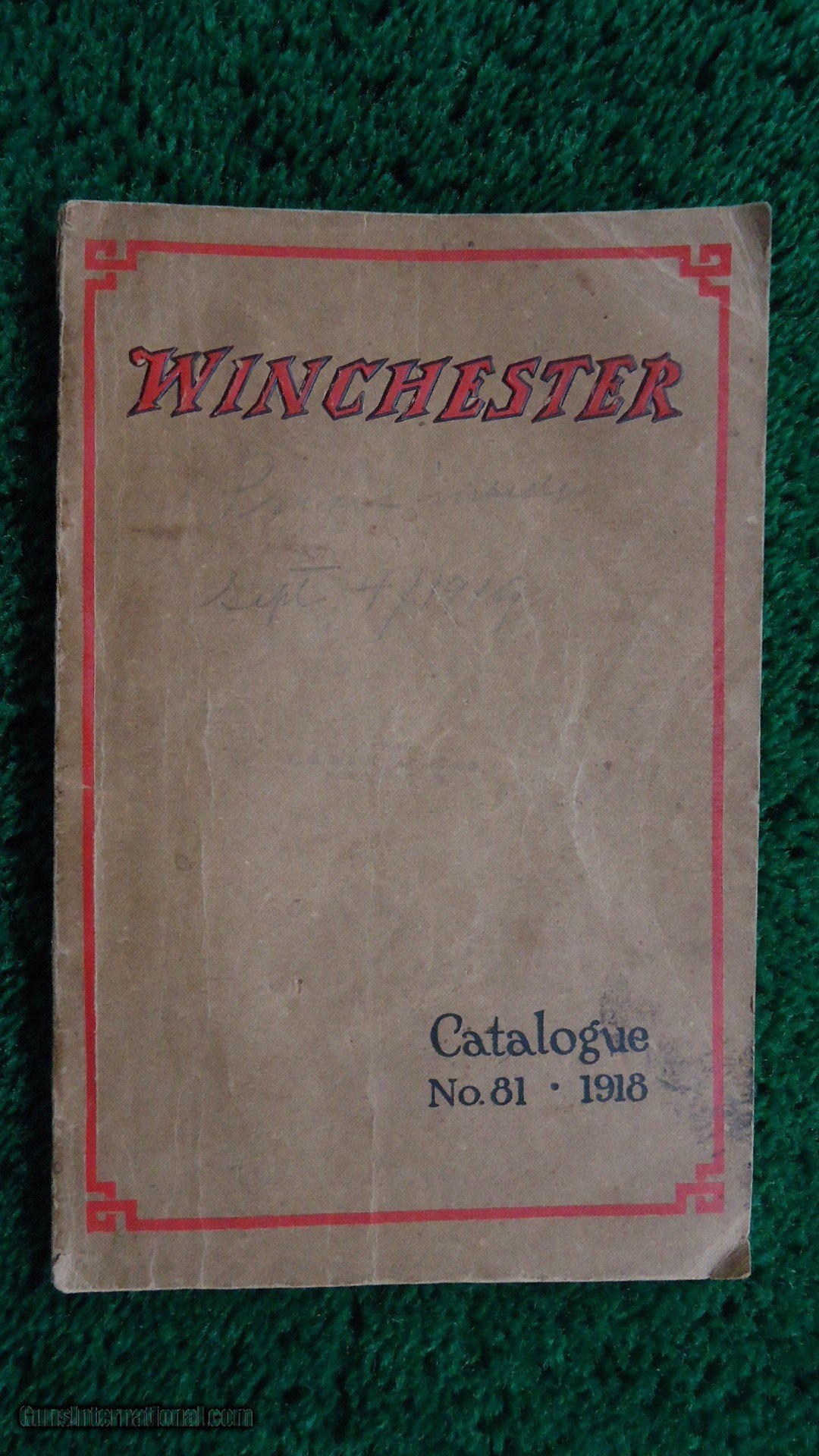 VINTAGE WINCHESTER 1918 CATALOGUE No. 81