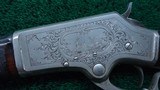 MARLIN MODEL 1881 THIN SIDE LIGHTWEIGHT FACTORY ENGRAVED RIFLE IN 38-55 - 8 of 25