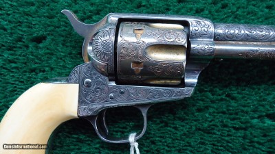 FACTORY DOCUMENTED GOLD AND SILVER PLATED HELFRICH ENGRAVED COLT SA - Image 6 of 16