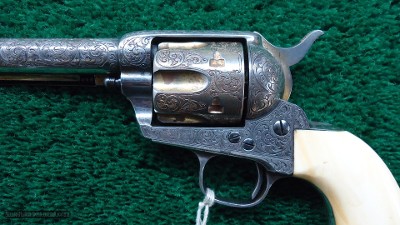 FACTORY DOCUMENTED GOLD AND SILVER PLATED HELFRICH ENGRAVED COLT SA - Image 8 of 16