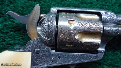 FACTORY DOCUMENTED GOLD AND SILVER PLATED HELFRICH ENGRAVED COLT SA - Image 11 of 16