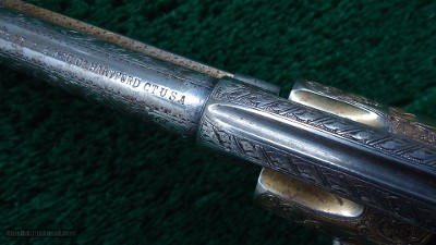 FACTORY DOCUMENTED GOLD AND SILVER PLATED HELFRICH ENGRAVED COLT SA - Image 10 of 16