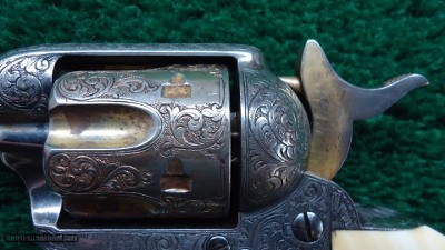 FACTORY DOCUMENTED GOLD AND SILVER PLATED HELFRICH ENGRAVED COLT SA - Image 12 of 16
