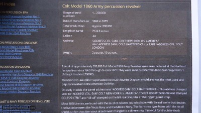 EXTREMELY RARE COLT 1860 WITH LONDON ADDRESS - Image 16 of 21