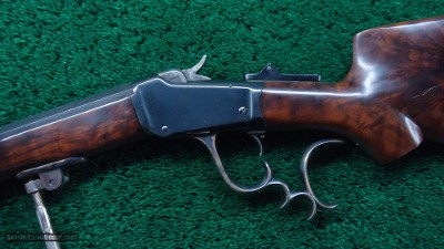 DELUXE LOW WALL CUSTOM TARGET RIFLE 28-30 CAL - Image 2 of 18
