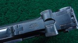 DWM COMMERCIAL LUGER SEMI AUTOMATIC PISTOL - 10 of 15