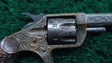 FACTORY ENGRAVED COLT NEW LINE 22 CALIBER REVOLVER WITH SCARCE DE GRESS GRIPS - 6 of 14