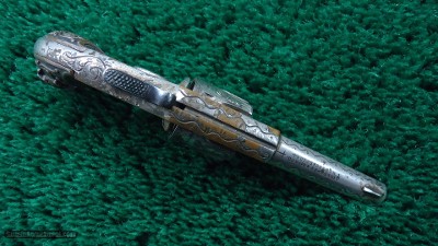 FACTORY ENGRAVED COLT NEW LINE 22 CALIBER REVOLVER WITH SCARCE DE GRESS GRIPS - Image 3 of 14