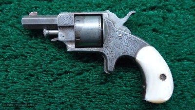 ENGRAVED HOPKINS & ALLEN SPUR TRIGGER REVOLVER - Image 2 of 13