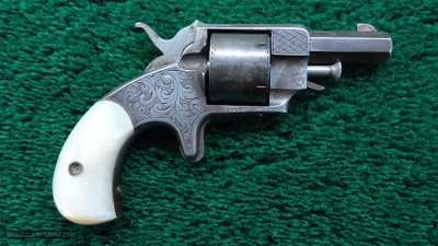 ENGRAVED HOPKINS & ALLEN SPUR TRIGGER REVOLVER
