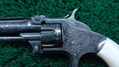 VERY BEAUTIFUL ENGRAVED SMITH & WESSON NO. 1 3RD ISSUE REVOLVER - Image 8 of 14