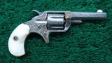 COLT FACTORY ENGRAVED NEW LINE REVOLVER IN 22 RF