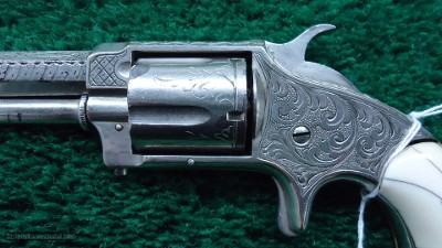 FACTORY ENGRAVED WHITNEYVILLE ARMORY 32 CALIBER REVOLVER - Image 8 of 13