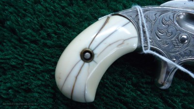 FACTORY ENGRAVED WHITNEYVILLE ARMORY 32 CALIBER REVOLVER - Image 10 of 13