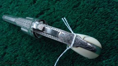 FACTORY ENGRAVED WHITNEYVILLE ARMORY 32 CALIBER REVOLVER - Image 5 of 13