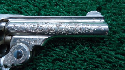 SMITH & WESSON SINGLE ACTION ENGRAVED REVOLVER IN 32 CAL - Image 9 of 13
