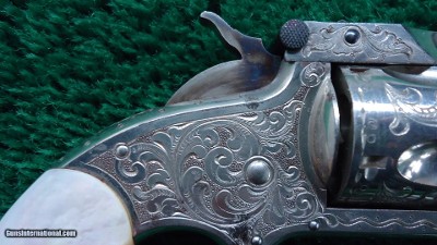 SMITH & WESSON SINGLE ACTION ENGRAVED REVOLVER IN 32 CAL - Image 6 of 13