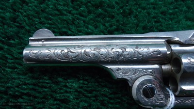 SMITH & WESSON SINGLE ACTION ENGRAVED REVOLVER IN 32 CAL - Image 10 of 13