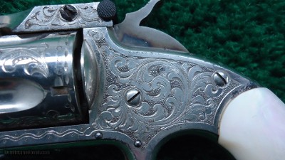 SMITH & WESSON SINGLE ACTION ENGRAVED REVOLVER IN 32 CAL - Image 8 of 13