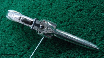 SMITH & WESSON SINGLE ACTION ENGRAVED REVOLVER IN 32 CAL - Image 3 of 13