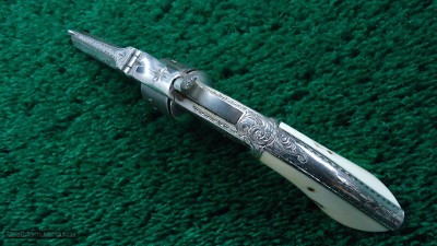 FACTORY ENGRAVED AMERICAN STANDARD TOOL COMPANY SPUR TRIGGER REVOLVER - Image 5 of 11