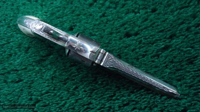 FACTORY ENGRAVED AMERICAN STANDARD TOOL COMPANY SPUR TRIGGER REVOLVER - Image 3 of 11