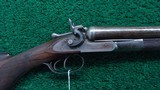 COLT MODEL 1878 SxS 12 GAUGE HAMMER SHOTGUN