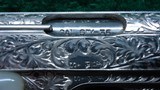 VERY RARE FIRST YEAR PRODUCTION BELGIAN BROWNING ENGRAVED BABY SEMI-AUTO PISTOL WITH COIN FINISH - 6 of 10