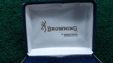 VERY RARE FIRST YEAR PRODUCTION BELGIAN BROWNING ENGRAVED BABY SEMI-AUTO PISTOL WITH COIN FINISH - 8 of 10