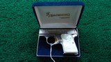 VERY RARE FIRST YEAR PRODUCTION BELGIAN BROWNING ENGRAVED BABY SEMI-AUTO PISTOL WITH COIN FINISH - 9 of 10