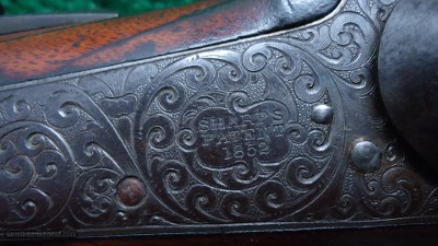 PRESENTATION DELUXE ENGRAVED MODEL 1853 SHARPS SPORTING RIFLE - Image 10 of 24