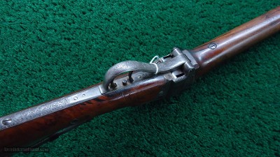 PRESENTATION DELUXE ENGRAVED MODEL 1853 SHARPS SPORTING RIFLE - Image 3 of 24