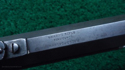 SHARPS SLANT BREECH MODEL 1853 SPORTING RIFLE IN 52 CALIBER - Image 6 of 23