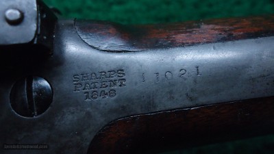 SHARPS SLANT BREECH MODEL 1853 SPORTING RIFLE IN 52 CALIBER - Image 18 of 23