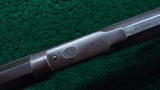 SCARCE WINCHESTER 1876 WITH SPECIAL ORDER 30 INCH HEAVY BARREL - 10 of 25