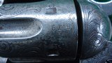 ENGRAVED COLT SINGLE ACTION BLACK POWDER FRAME REVOLVER - 14 of 16