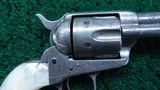 ENGRAVED COLT SINGLE ACTION BLACK POWDER FRAME REVOLVER - 6 of 16