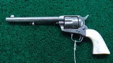 ENGRAVED COLT SINGLE ACTION BLACK POWDER FRAME REVOLVER - 2 of 16