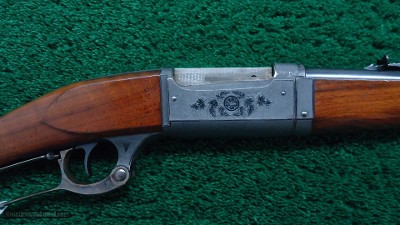 BEAUTIFUL FACTORY ENGRAVED SAVAGE MODEL 1899 TAKEDOWN RIFLE IN 32-40