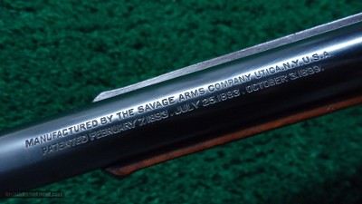 BEAUTIFUL FACTORY ENGRAVED SAVAGE MODEL 1899 TAKEDOWN RIFLE IN 32-40 - Image 14 of 25