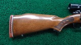 WINCHESTER MODEL 70 IN CALIBER 338 WIN MAGNUM WITH WEAVER SCOPE - 17 of 19