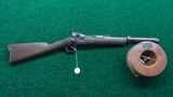 VERY SCARCE SPRINGFIELD TRAPDOOR MODEL 1869 RIFLE CONVERTED TO A LINE THROWING GUN